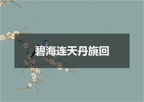 碧海连天丹旐回