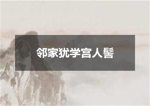 邻家犹学宫人髻