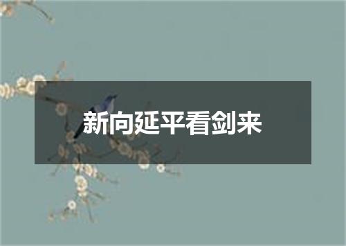 新向延平看剑来