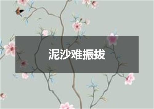 泥沙难振拔