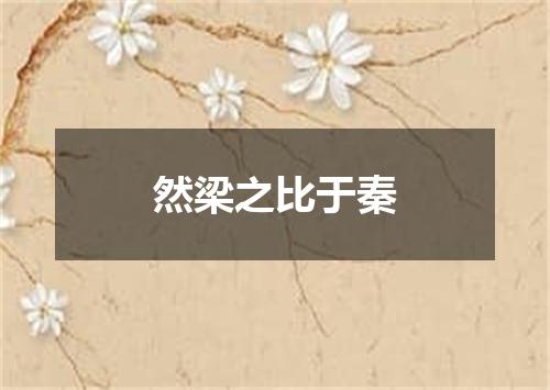 然梁之比于秦