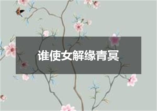 谁使女解缘青冥