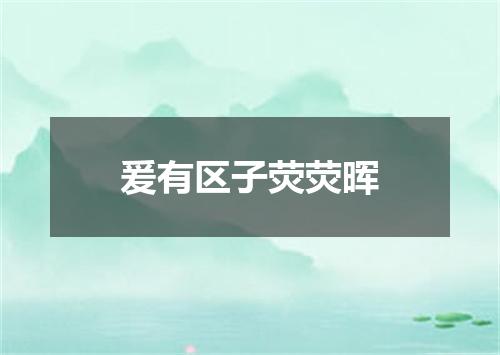 爰有区子荧荧晖