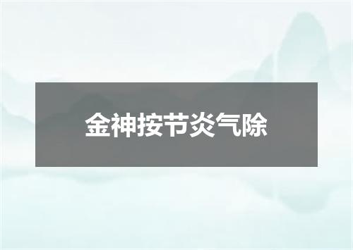 金神按节炎气除