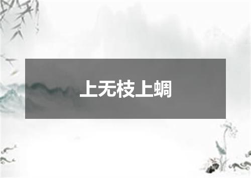 上无枝上蜩