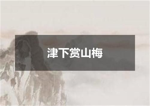 津下赏山梅