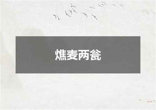 燋麦两瓮