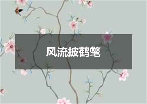 风流披鹤氅
