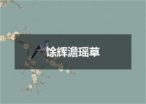 馀辉澹瑶草