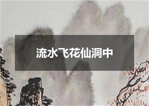 流水飞花仙洞中