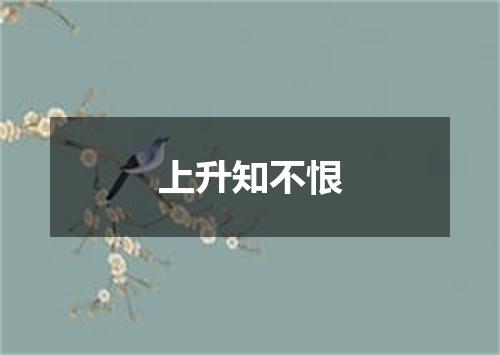 上升知不恨