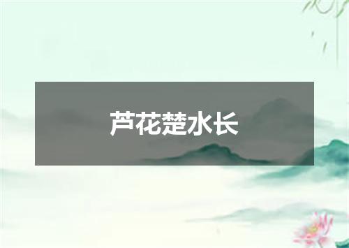 芦花楚水长