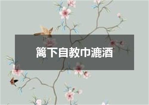 篱下自教巾漉酒