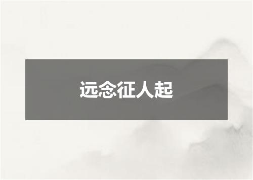 远念征人起