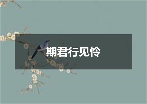 期君行见怜