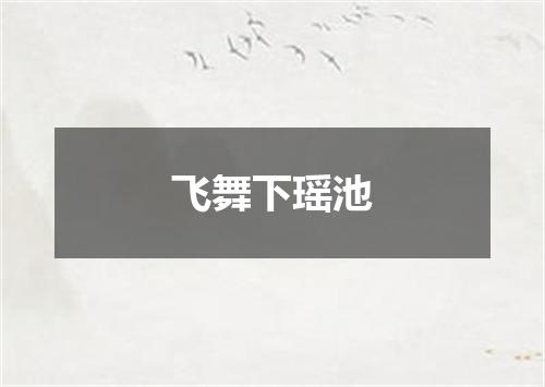 飞舞下瑶池
