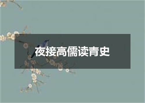 夜接高儒读青史