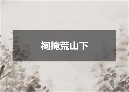 祠掩荒山下