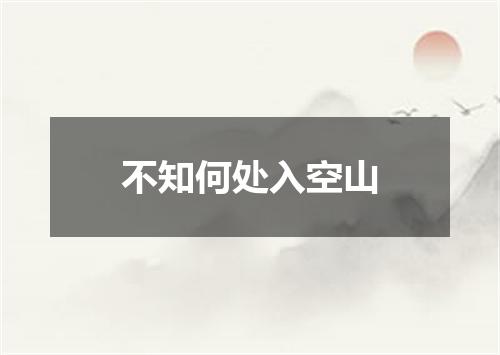 不知何处入空山