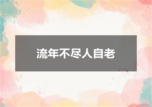 流年不尽人自老