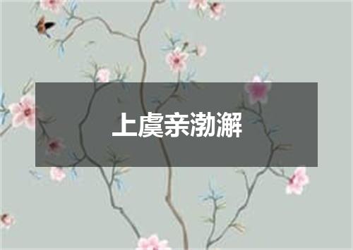 上虞亲渤澥