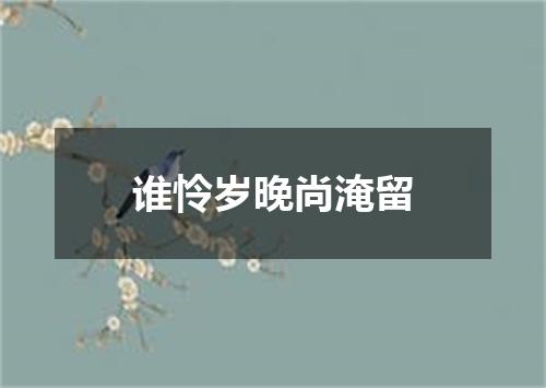 谁怜岁晚尚淹留