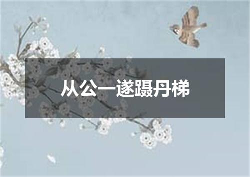 从公一遂蹑丹梯