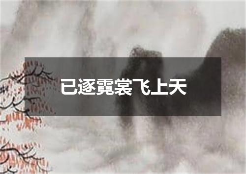 已逐霓裳飞上天