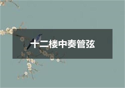 十二楼中奏管弦