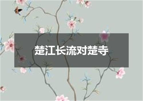 楚江长流对楚寺