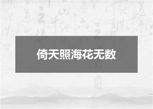 倚天照海花无数