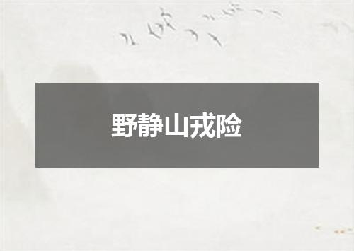 野静山戎险