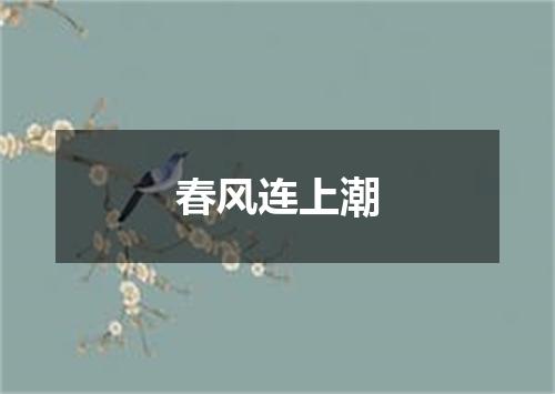 春风连上潮