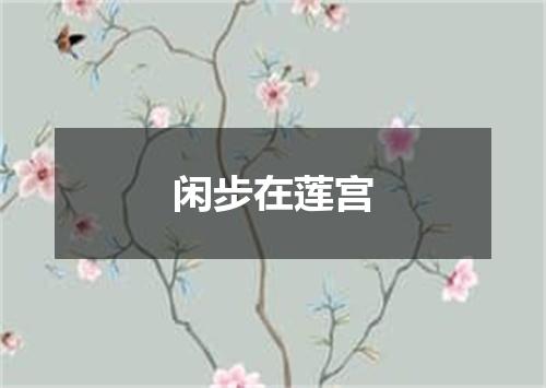 闲步在莲宫