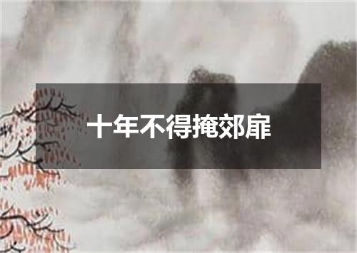 十年不得掩郊扉