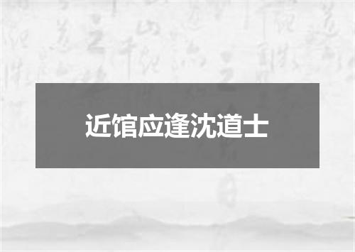 近馆应逢沈道士