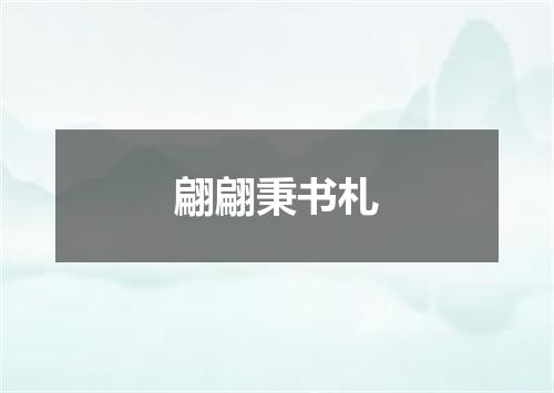 翩翩秉书札