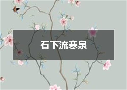 石下流寒泉