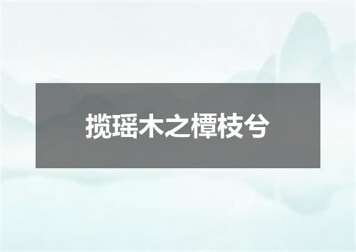 揽瑶木之橝枝兮