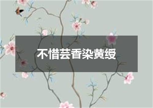 不惜芸香染黄绶