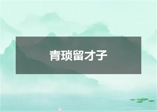 青琐留才子