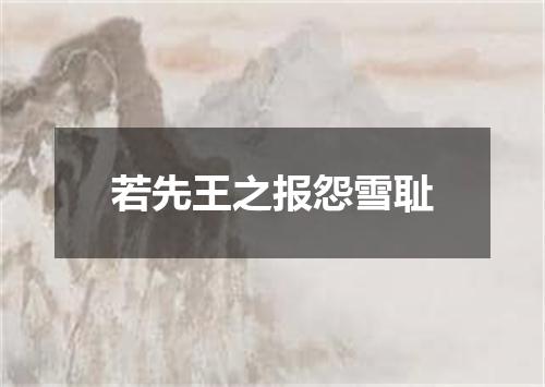 若先王之报怨雪耻