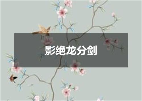 影绝龙分剑
