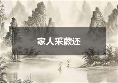家人采蕨还