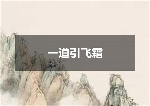 一道引飞霜