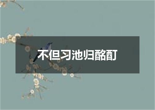 不但习池归酩酊