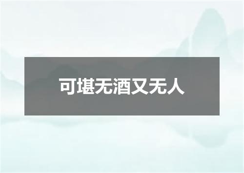 可堪无酒又无人