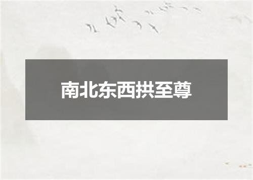 南北东西拱至尊