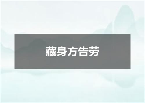 藏身方告劳
