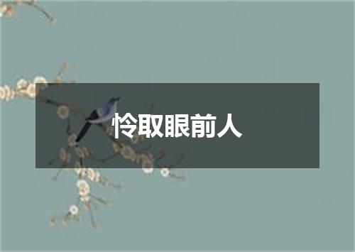 怜取眼前人